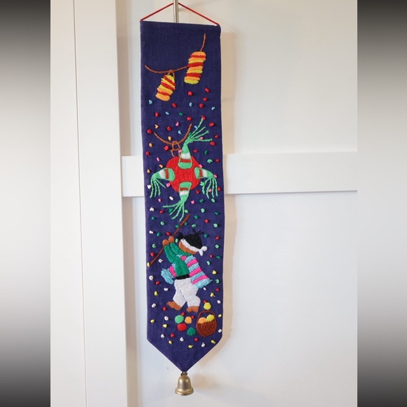 Other - Embroidered Wall Hanging Birthday Fiesta 🪅 Party Birthday Party Decor